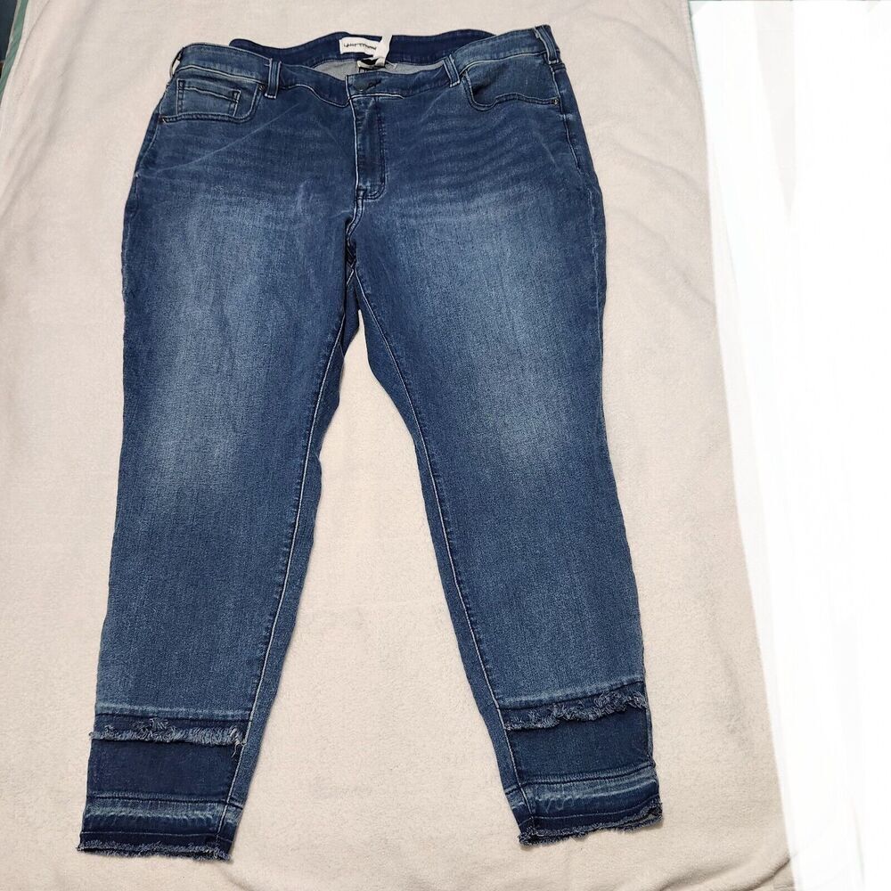 Lane Bryant Denim Jeans Skinny Size 24 Blue Signature Fit Mid-rise  New - Picture 7 of 11